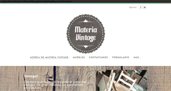 Desktop Screenshot of materiavintage.com